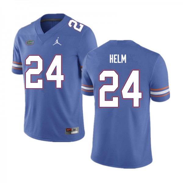 Men #24 Avery Helm Florida Gators College Football Jerseys Blue